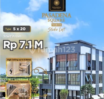 Pasadena Studio Loft Terakhir Dari Paramount Land Unit Terbatas