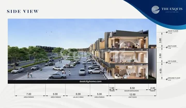 Ruko Exquis BSD City Desain Elegan, Lokasi Strategis di BSD