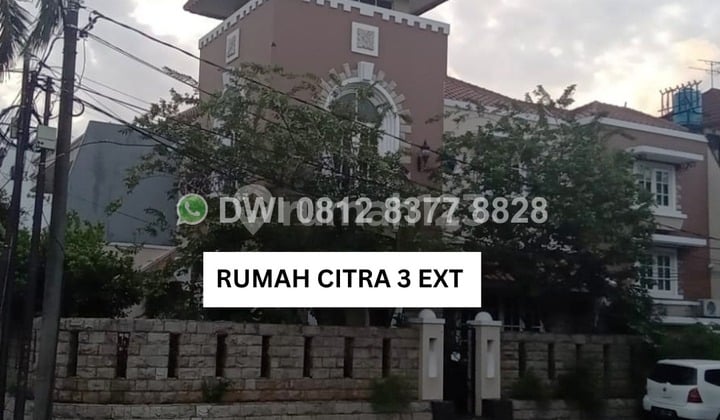 Rumah Mewah Hoek Full Furnished di Citra Garden 3 Extension - Carport 8 Mobil!