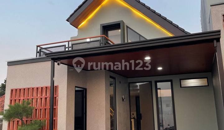 House 1.5 Floors New Modern Cheap Semi-Furnished in Pancoran Mas Depok