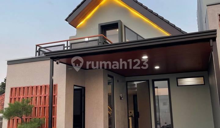 Rumah 1,5 Lantai Baru Modern Murah Semi Furnish di Pancoran Mas Depok