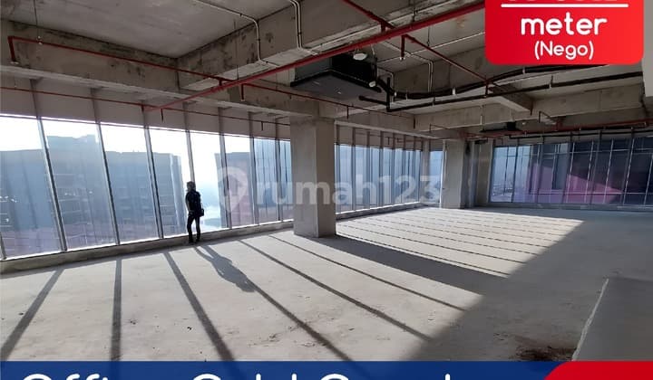 Disewakan Goldcoast Office Tower Eiffel Uk 250m2 Unfurnished