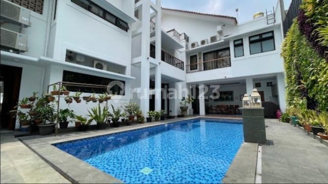 For Rent 3-Story House + Private Pool + Lift in Kemang, South Jakarta