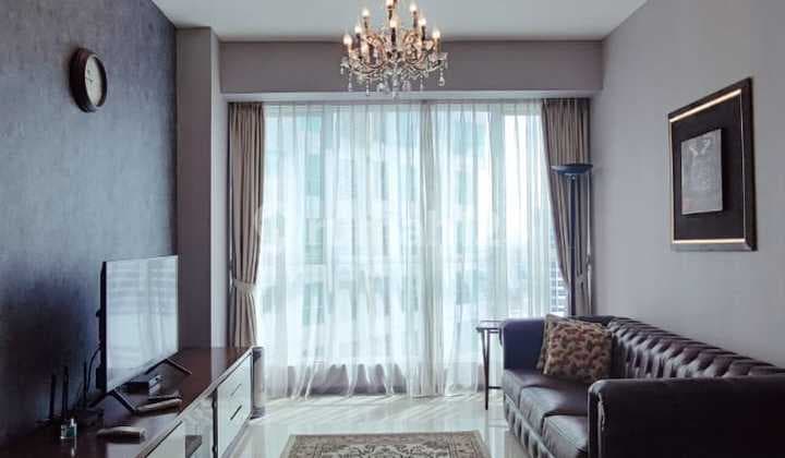 For Rent 2 BR Furnished Apartment Connected to Mall in Gandaria, South Jakarta