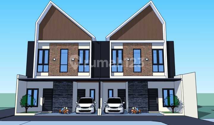 For Sale 2-Story House Under Construction in Lubangbuaya Cluster, East Jakarta
