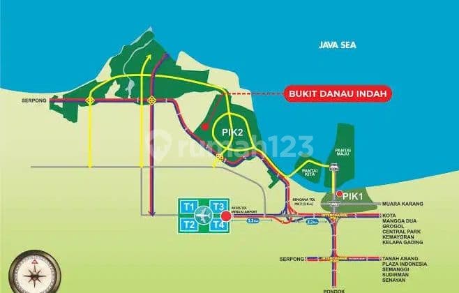 Cheapest Plot PIK2 300m² Bukit Danau Indah