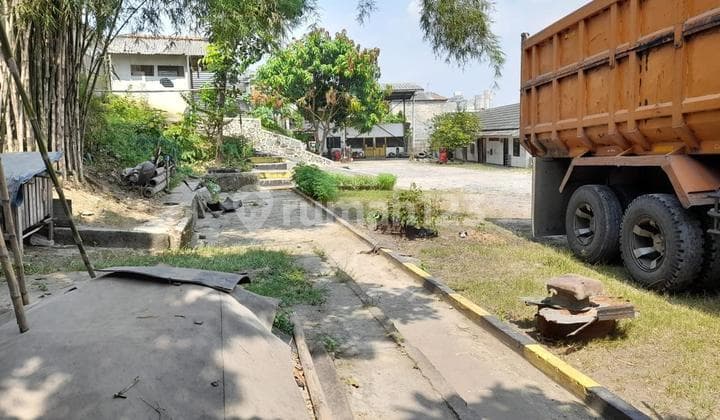 Jual Tanah Gudang Siap Pakai Strategis Pinggir Jl Klapanunggal