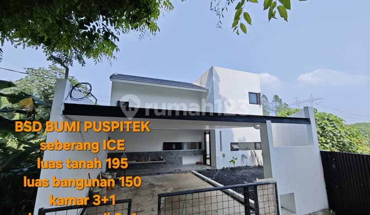 Rumah Baru 2 Lantai Siap Huni di Bumi Puspitek