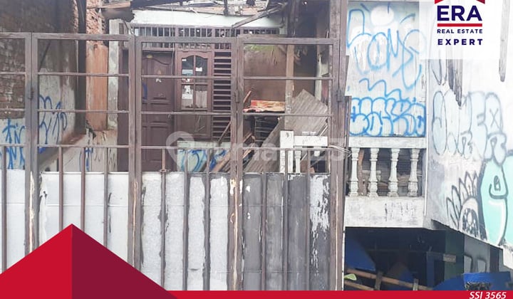 Termurah Turun Harga!! Dijual Rumah Hitung Tanah Free Kios Cocok Untuk Kontrakan Atau Ruko @jembatan Gantung Cengkareng Jakarta Barat