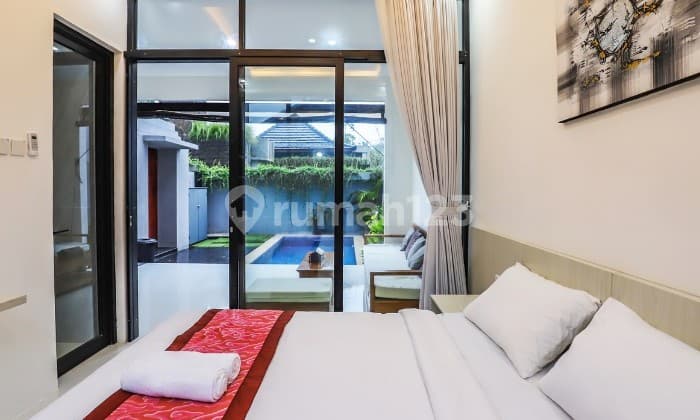 Furnished Bali Villa For Rent Ubud, Private Pool, Rice Field View