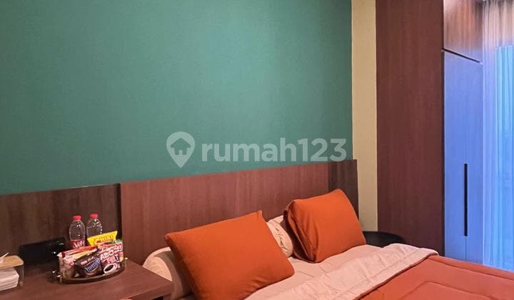 Cheap studio apartment for rent fully furnished M Town Residence Bryant Tower Gading Serpong