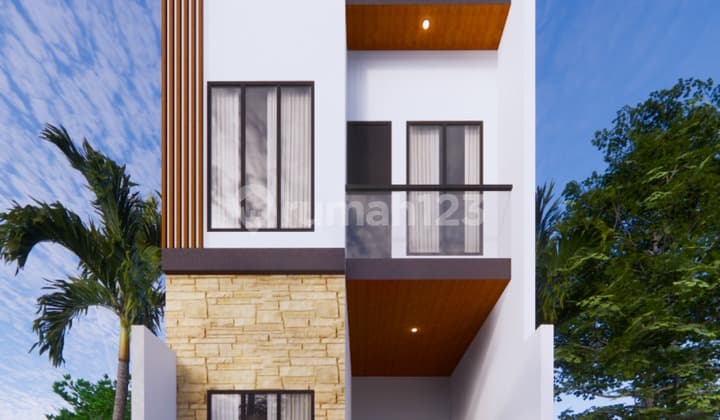 Rumah 2 Lantai Baru Minimalis SHM di Nginden