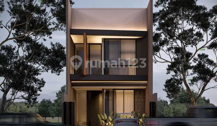 Rumah 2 Lantai Baru Minimalis Modern di Manyar Kertoadi