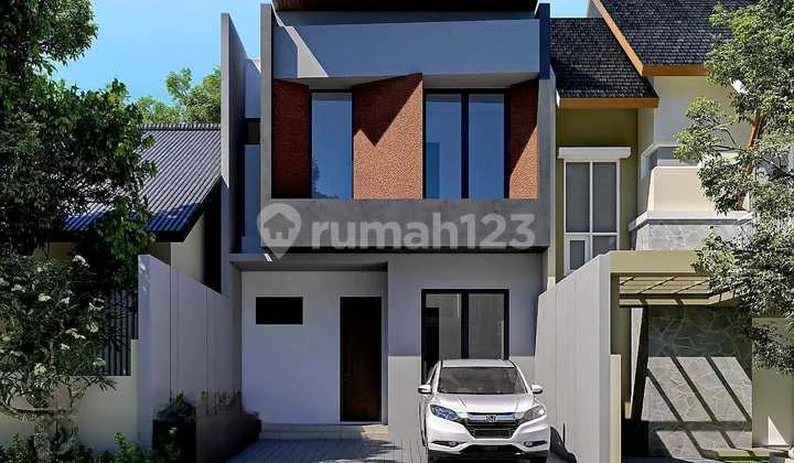 Rumah 2 Lantai Baru Minimalis HGB di Manyar Jaya Rumah 2 Lantai Baru Minimalis HGB di Manyar Jaya
