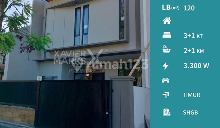 New 2-Story Modern Design House in Sawojajar Malang