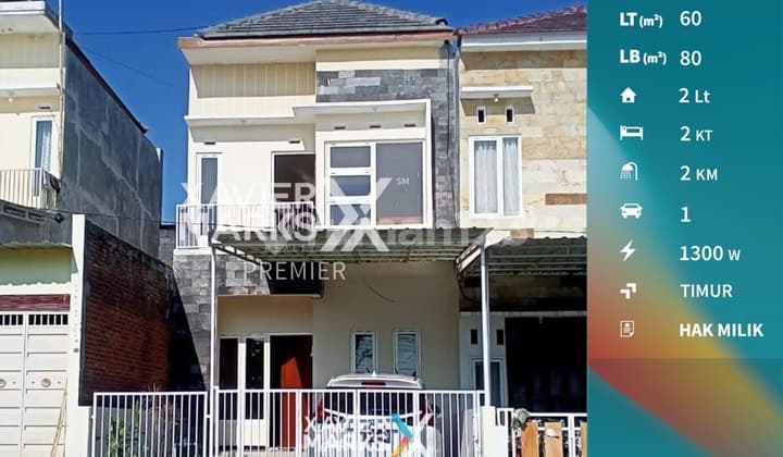 Rumah Minimalis 2 Lantai Siap Huni di Raya Sempu Dau Malang