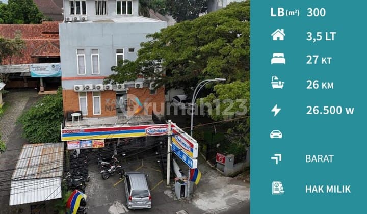 Rumah Kos Aktif + Ruang Usaha Nol Jalan Tlogomas Malang