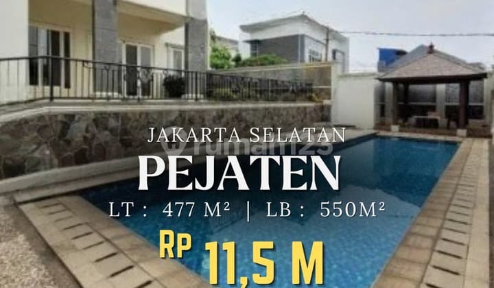 Rumah Mewah Pejaten Private Pool Selangkah ke Mall Pejaten Vilage