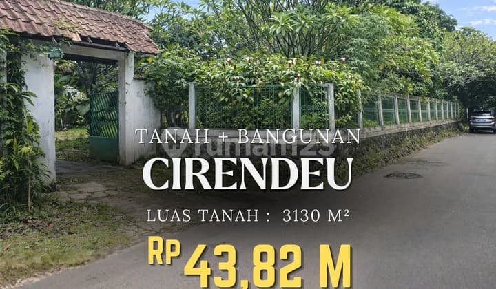 Tanah Dijual Bonus Rumah di Cirendeu Dekat MRT Lebak Bulus