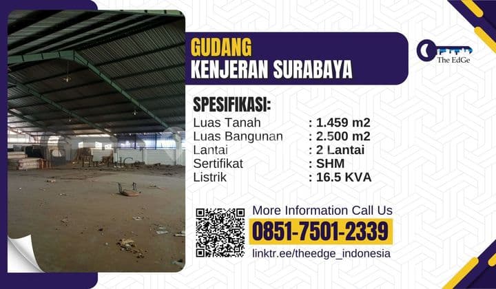 Dijual Gudang Kenjeran Surabaya - The Edge