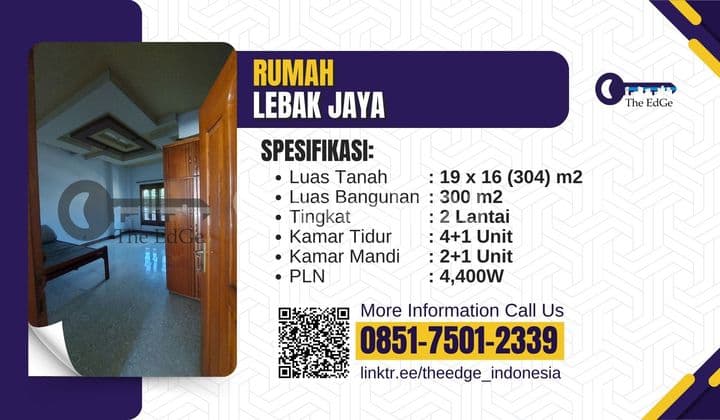Jual Rumah 2 Lantai 5 Kamar Lebak Jaya Surabaya Timur The Edge