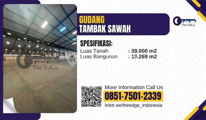 Warehouse for Rent in Tambak Sawah, Sidoarjo, 2 Hectares Ready to Use - The EdGe