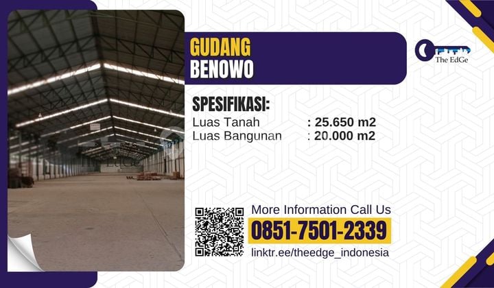 Dijual Gudang Benowo Luas 2 Hektar - The EdGe