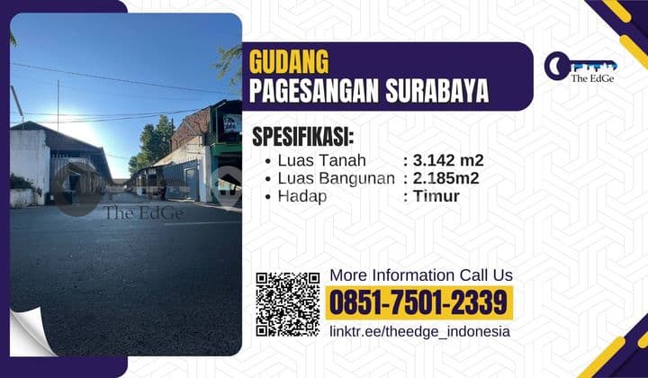 Sewa Gudang Pagesangan Surabaya dekat Bandara Juanda Sidoarjo - The EdGe