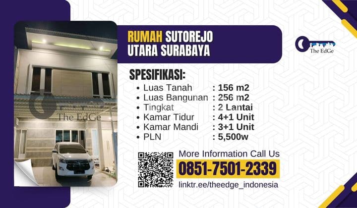 Dijual Rumah Sby Timur Sutorejo Utara 2 Lantai The Edge