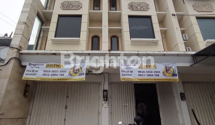 RUKO GANDENG 4 LANTAI DI JALAN UTAMA SUNSET ROAD DEKAT SEMINYAK