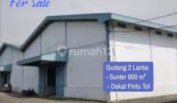 Gudang Yos Sudarso 900 m² (1.800 m² ) Dekat Pintu TOL & Pelabuhan - Sunter Jakarta Utara