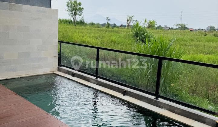Siap Huni Villa Baru SHM View Sawah di Cepaka Dd