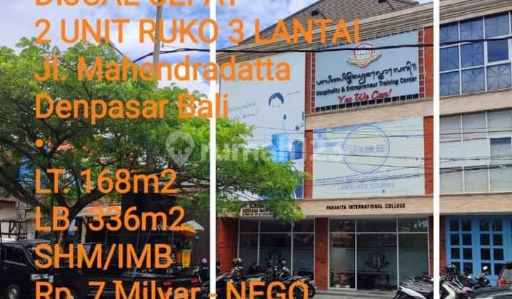 For Rent: 7 Units of 3-Story Shophouses in Canggu Db For Rent: 7 Units of 3-Story Shophouses in Canggu Db