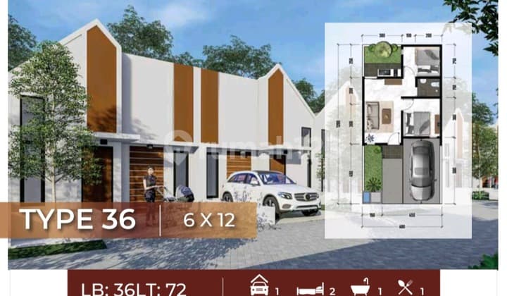 The Oso Waru, Rumah 1lt Modern 5 Menit Dri Merr