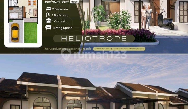Superblock Kraton Krian, Freesia Cluster. Modern Homes in the Center of Krian Sidoarjo City.