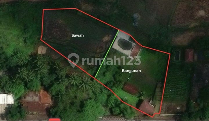 Di Jual Tanah Komersial Lt 2589 M2 di Warung Kondang Sukabumi