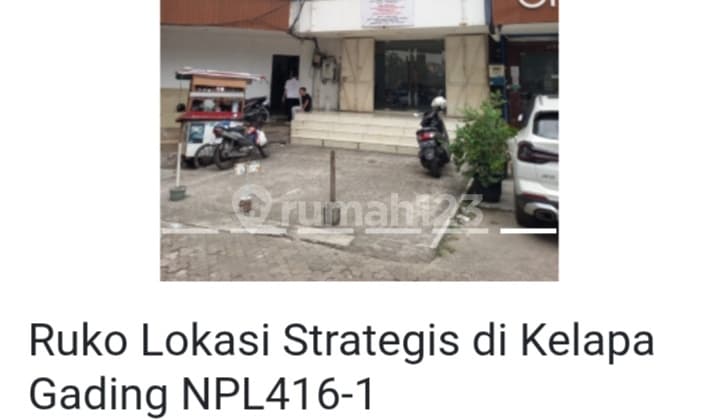 3-Story Shophouse in Strategic Location Kelapa Gading Below Market Price