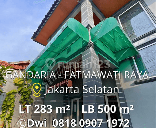 Dijual Rumah 2 Lantai di Area Strategis Fatmawati - Gandaria