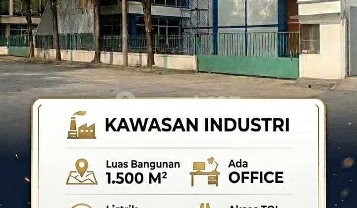 Disewakan Gudang 1500 Mtr Ada Office di Jatake, Tangerang