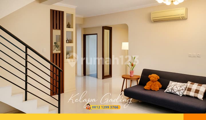 Jual Cepat Nih - Rumah Janur Elok 3 Lantai Bagus Renov