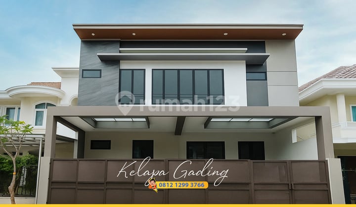 Rumah Lux Baru Kelapa Gading 3 Lantai Minimalis Cantik