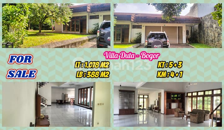 Hunian Luas & Nyaman di Kawasan Favorit Villa Duta Bogor