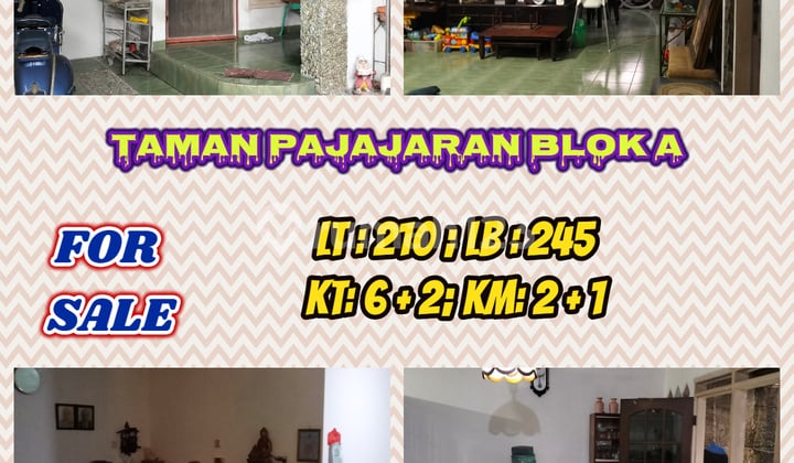 Kesempatan Langka Rumah Luas di Taman Pajajaran
