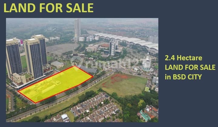 Tanah Berlokasi Strategis di pinggir jalan raya Boulevard BSD