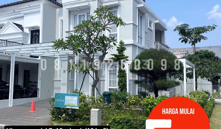 Dijual Rumah Contoh Alicante Posisi Hoek Full Furnished