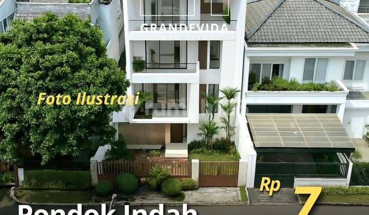 Land Calculation House Square Shape in Pondok Indah South Jakarta