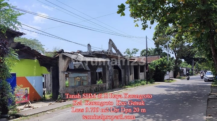 Tanah Dijual/ Dikerjasamakan SHM Hak Milik di Jl Raya Karangroto Kec Genuk Semarang Timur