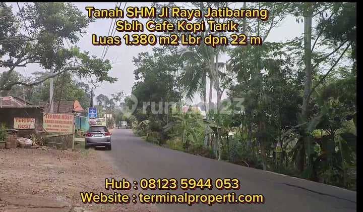 Tanah Dijual SHM Hak Milik Jl Raya Jatibarang Sblh Cafe Kopi Tjarik Jatibarang Mijen Smg Barat