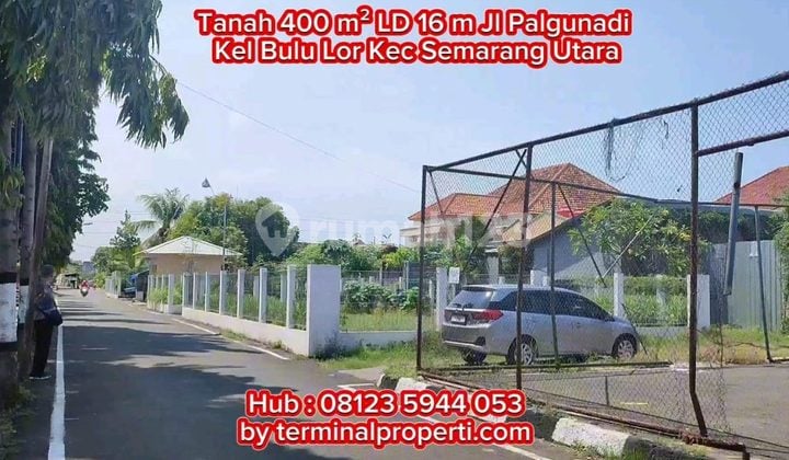 Tanah Dijual Bebas Banjir SHM di Jl Palgunadi Kel Bulu Lor Kec Semarang Utara