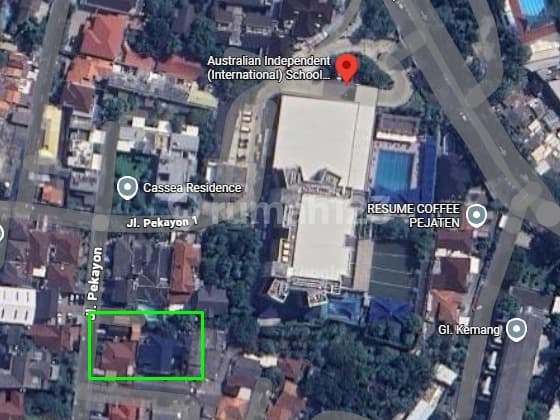 Lahan Townhouse 1300m SHM Belakang AIS Pejaten, Akses 2 Mobil